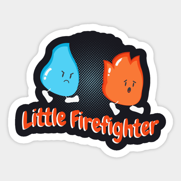 Fire brigade children Sticker by Foxxy Merch